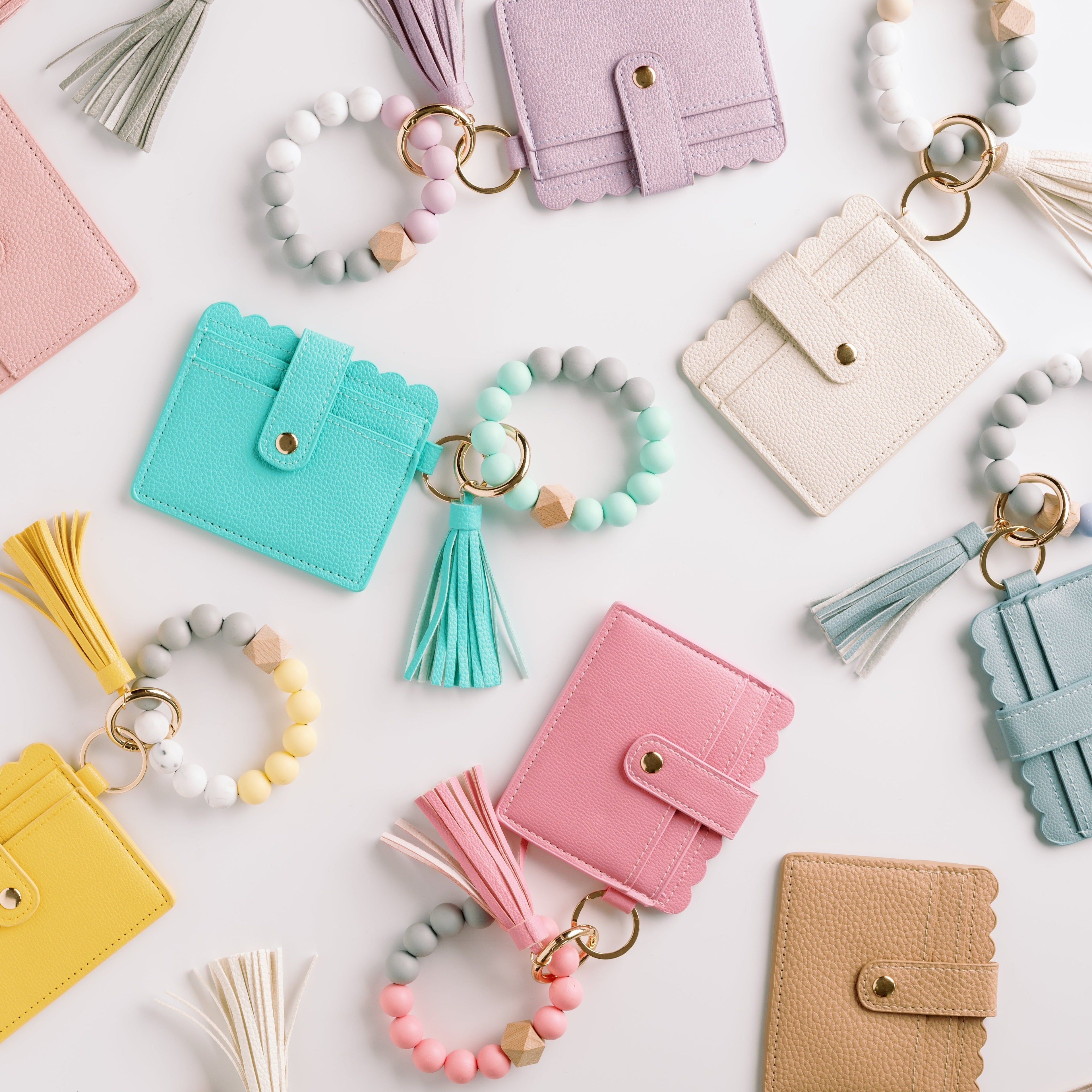 Cute Wristlet Wallet Keychain