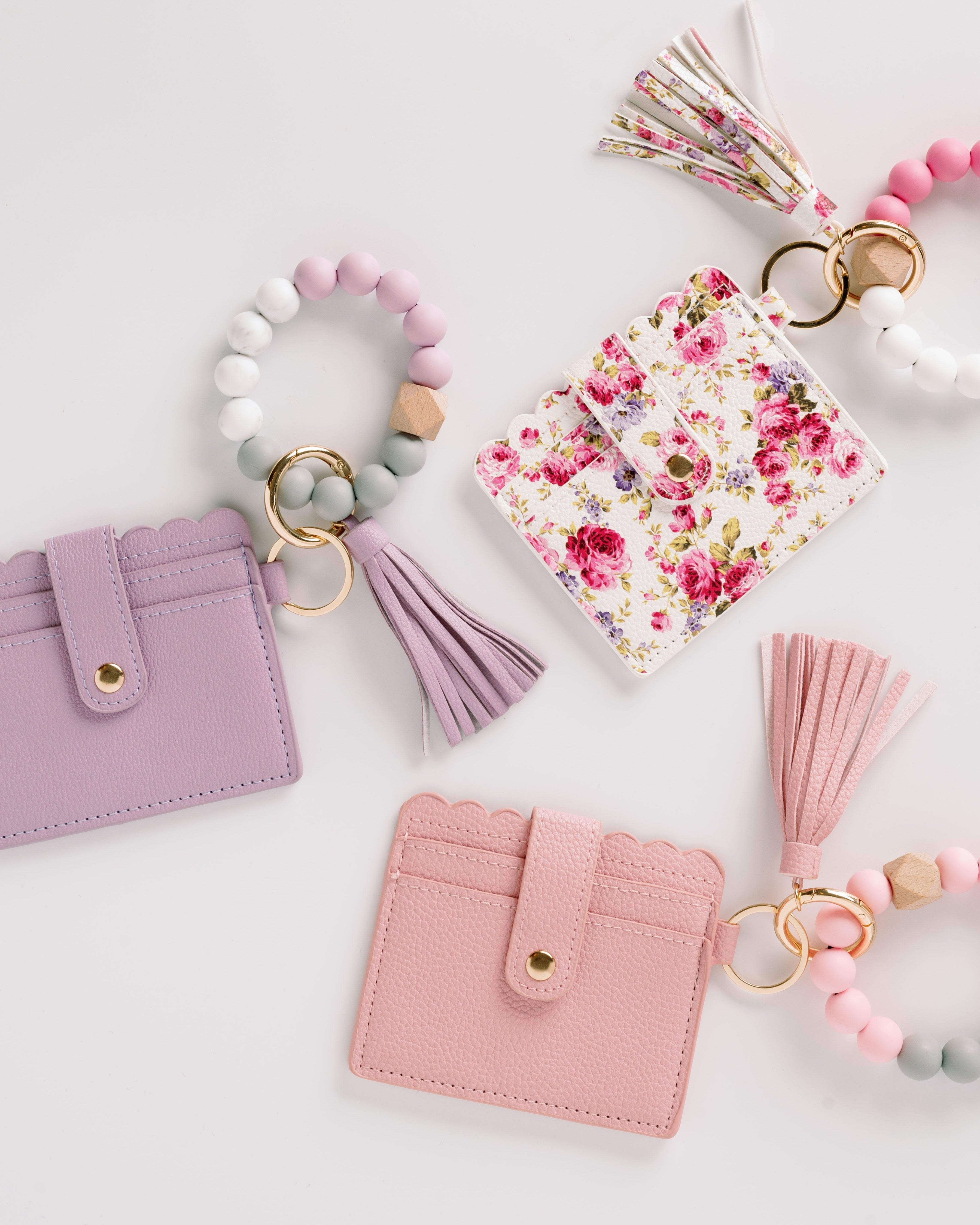 Cute Wristlet Wallet Keychain