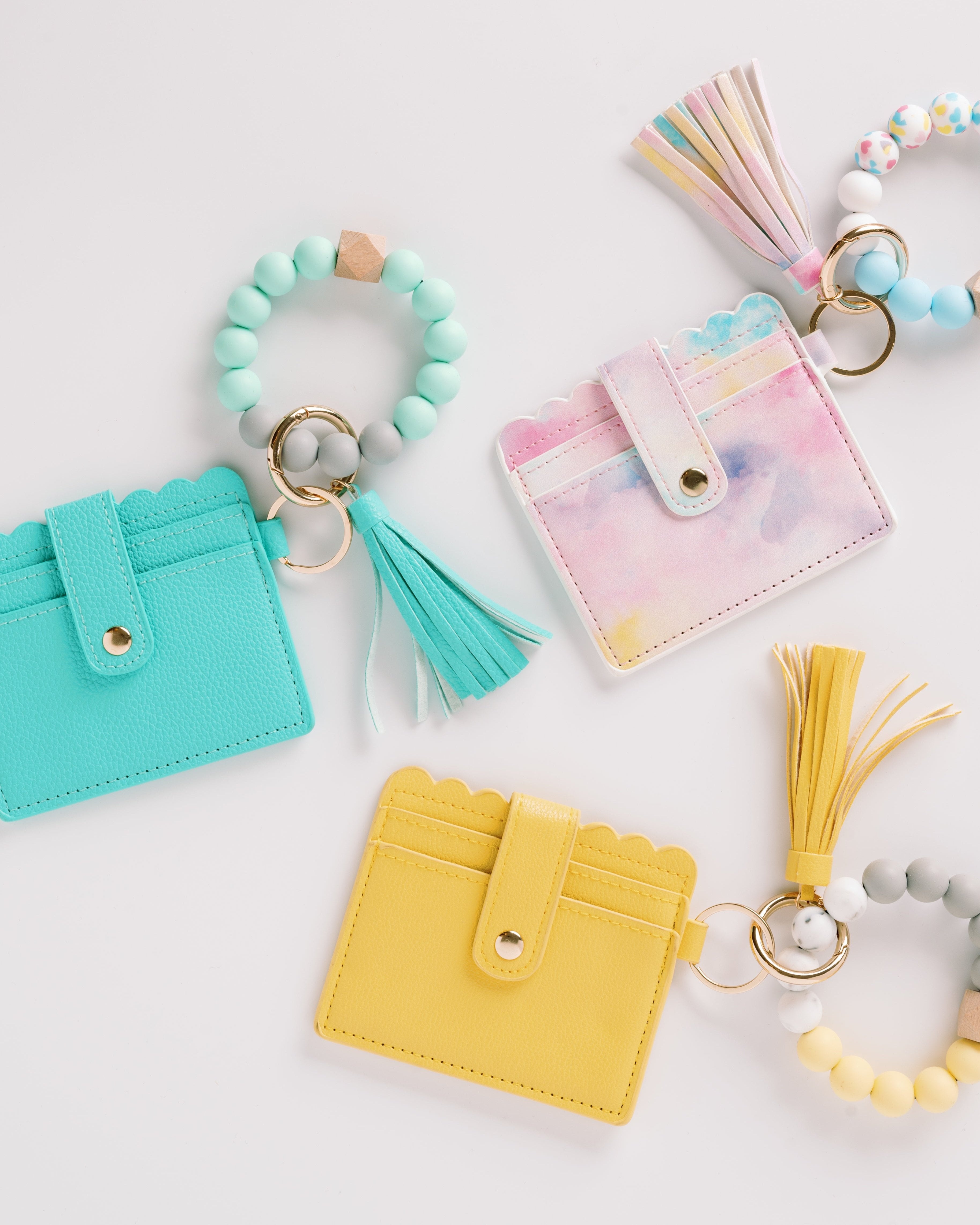 Cute Wristlet Wallet Keychain